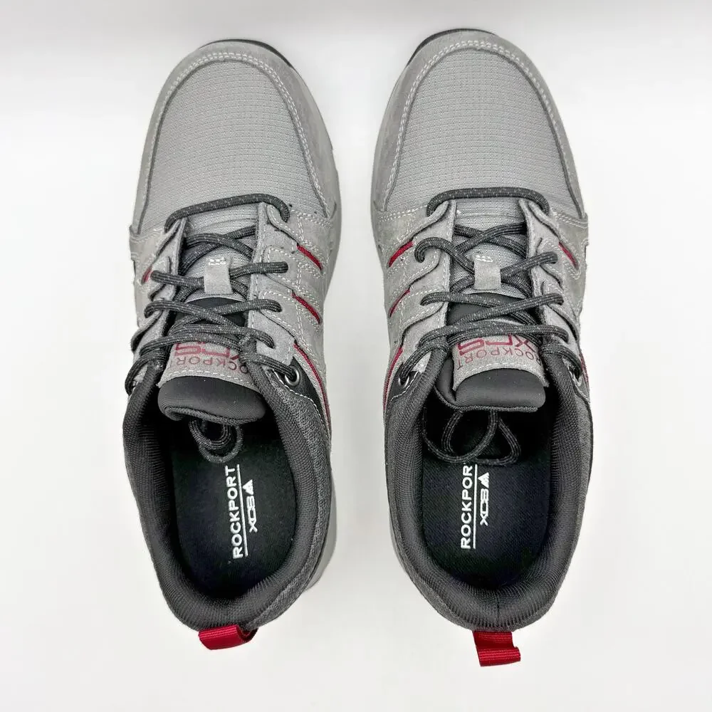 Rockport Mens Chranson Sport Lace Up Sneakers US 7.5 Grey Suede Athletic NWOB
